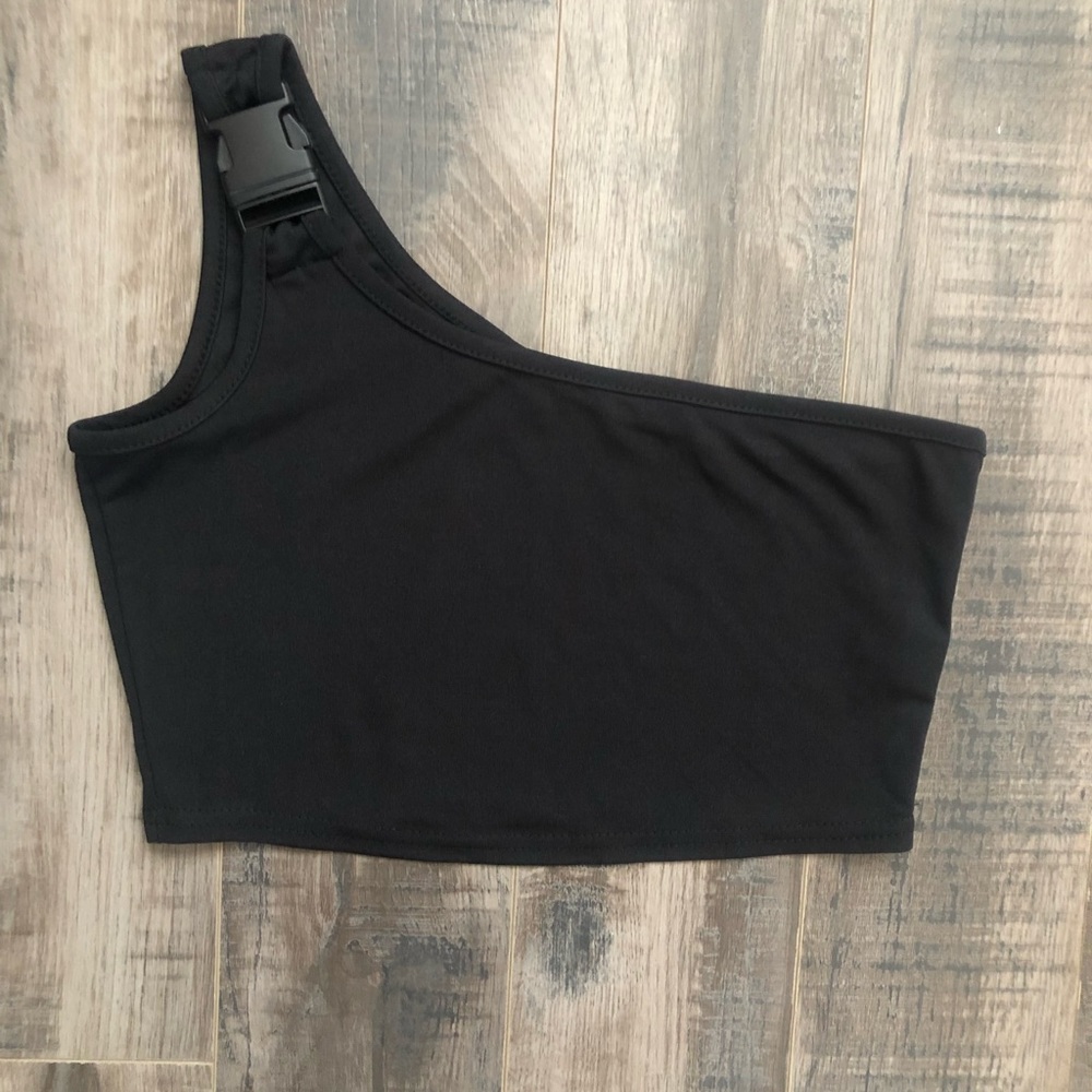 Shein Push Buckle Crop Cami Top